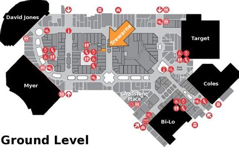 map of chadstone shopping centre.